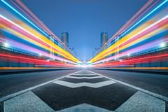 An abstract, futuristic depiction of Ai