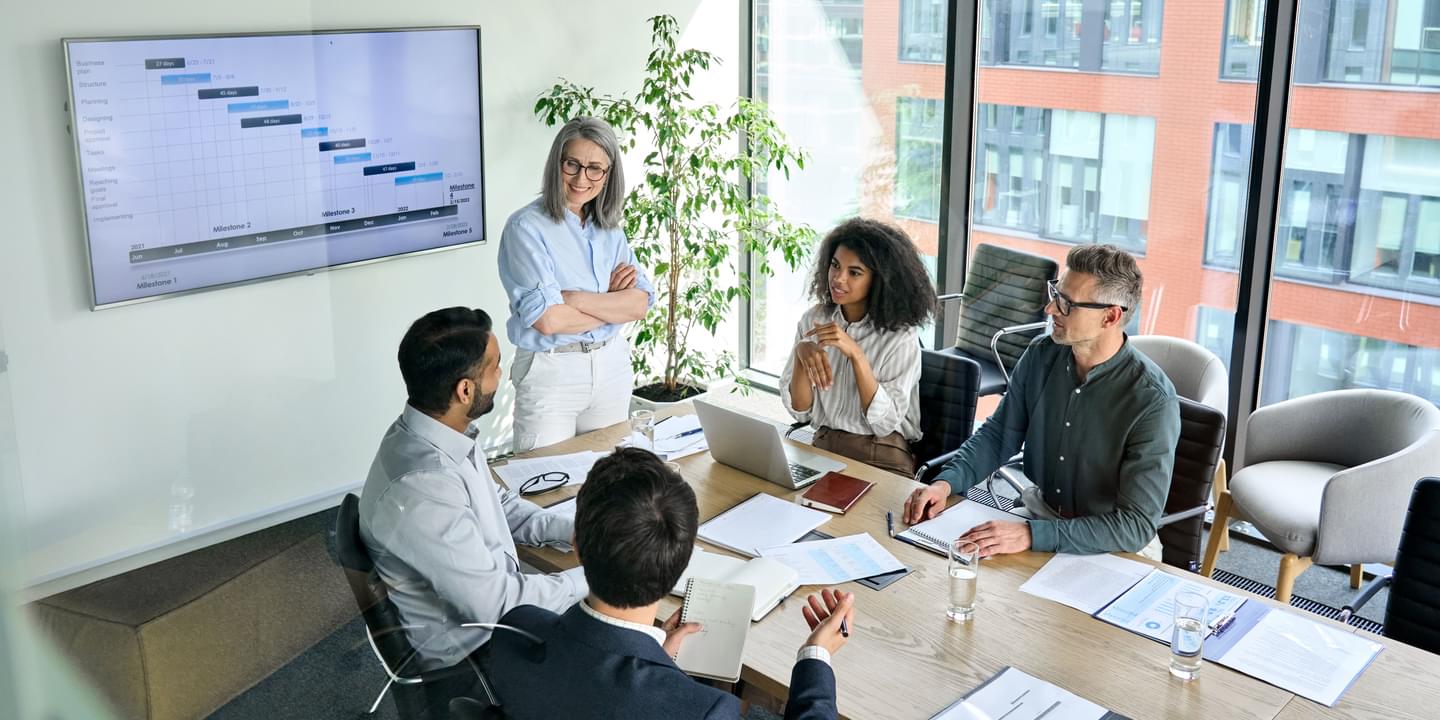 Conference Room Brainstorming Collaboration Meeting