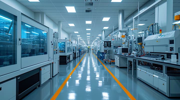 Laboratory new materials and technologies in production